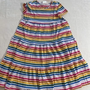 Hanna Andersson Girls' Size 160 Stripe Short Sleeve Dress - Picture 1 of 12