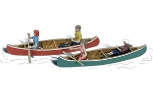 Woodland Scenics / Scenic Accents #1918 HO Scale - Canoers - 8/pc A1918 - Picture 1 of 1