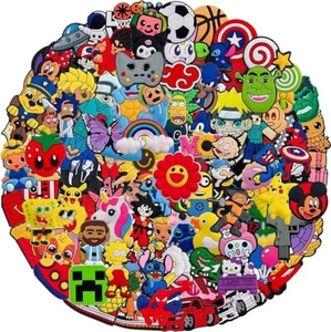 30 Random Cartoon Anime Shoe Charms Bulk Pins for Crock Boys Girls, Cute - Picture 1 of 7