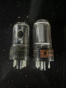 (1) Westinghouse 6AU5GT & (1) RCA 6AU5GT Tubes!! Tests Good!! - Picture 1 of 5