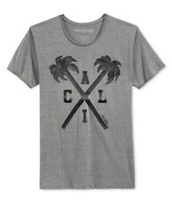 Ring Of Fire Mens Cali Palms Graphic T-Shirt, Grey, XX-Large