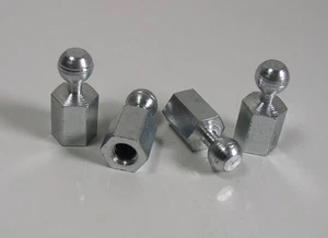 (4) Hembra M6-1.0 Thicked Stud Rod End 5/16 (.315"/8mm) Ball, .900 OAL Qty 4 - Imagen 1 de 1