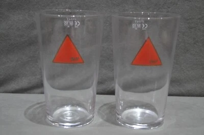 2x Bass Ale One Pint 20oz Beer Glass Toughened Conique Red Logo Brand New CE M10 - Image 1 of 4