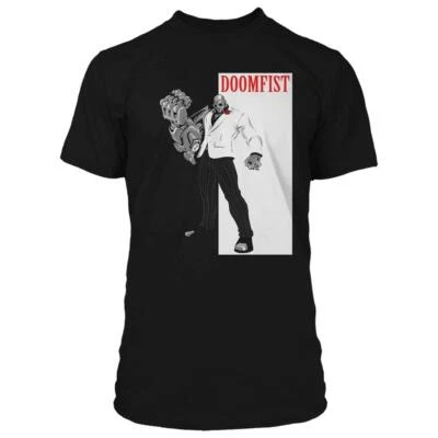 Retro New J!NX Doomfist Black Overwatch Legendary Hero Gangster Shirt Size M B64 - Image 1 of 3