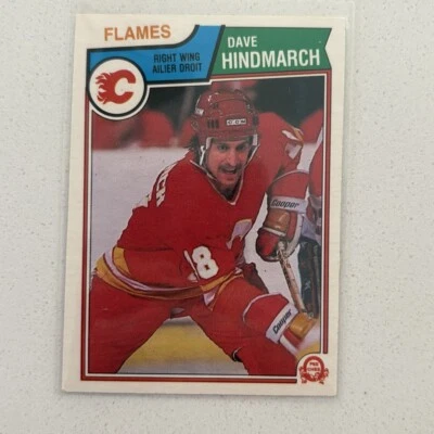 1983-84 O-Pee-Chee Dave Hindmarch #82 Rookie RC Calgary Flames - Image 1 of 2