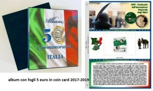 Album 5 EURO COINCARD ITALIA con fogli - Imagen 1 de 2