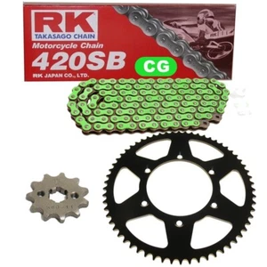 Chain Set CPI SM 50 Supermoto 03-10 Chain RK CG 420 SB 136 Open Green 11/62 - Picture 1 of 4