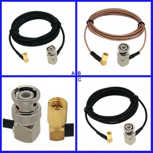 10-32 Microdot to BNC Male Elbow Ultrasonic Cable Flaw Detector Vibration Sensor - Picture 1 of 4