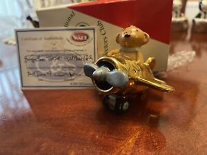 WADE-GINGIE WHIMSIE JETSET GOLD PLANE LE 20 RARE Find With Box & Certificate