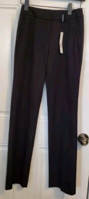$198 Elie Tahari Women's Black Leena Dress Pants Size 0 - Изображение 1 из 4