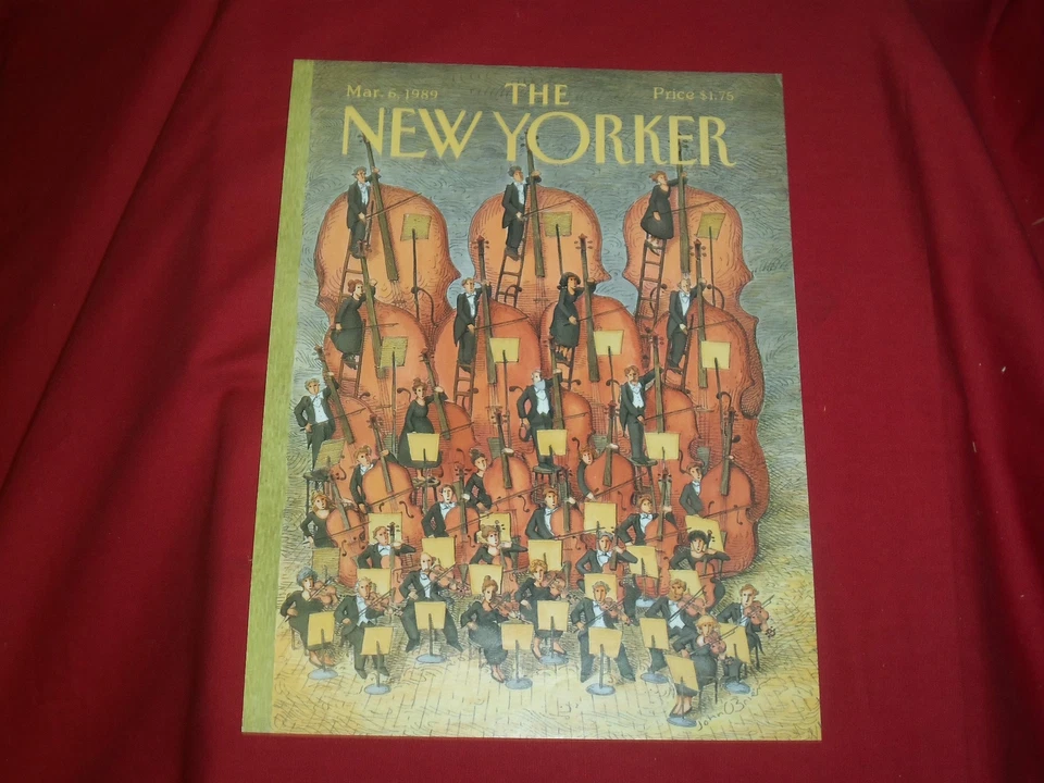 1989 MARCH 6 NEW YORKER MAGAZINE FRONT COVER ONLY - GREAT ART FOR FRAMING - Imagem 1 de 1