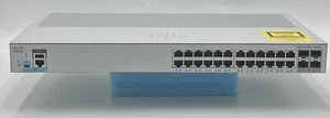 Cisco WS-C2960L-24TS-LL 24-port 1GB RJ-45 4-port SFP Network Switch - Picture 1 of 6