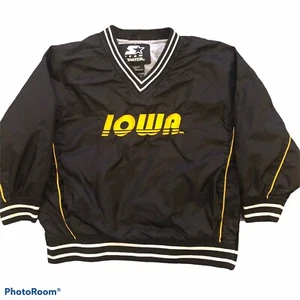 Jugend XS 4-5 Vintage Iowa Hawkeyes Starter Pullover gefüttert Windbreaker Jacke - Bild 1 von 11