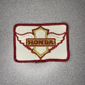 Toppa Moto Honda Vintage Bianco Rosso NOS - Foto 1 di 4