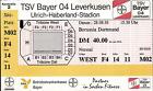 Billet Bl 93/94 Bayer 04 Leverkusen - Borussia Dortmund, 28.08.1993