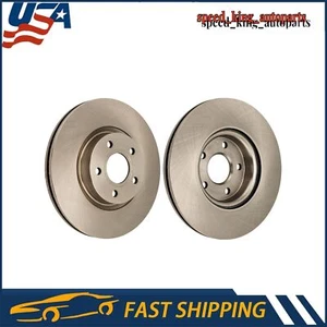 Front LH+RH Disc Brake Rotors 34364 For Volvo C70 06-12 V50 2005-2011 - Picture 1 of 8