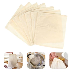 Paquete de 10 piezas de filtro de té bolsa de sopa de alimentos bolsas con cordón de hierbas para cocinar - Imagen 1 de 12