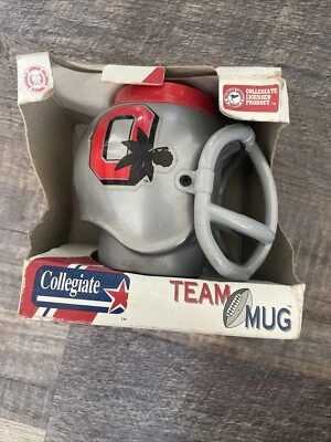Vintage 1992 The Ohio State Buckeyes Football Helmet Mug Can Cooler Team / Box - Image 1 of 4
