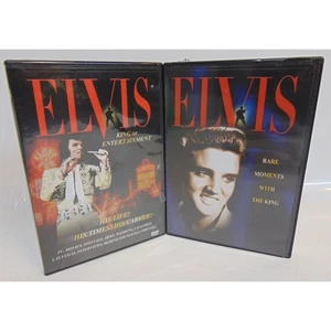 Lote de DVD de recuerdos de Elvis Presley King Entertainment momentos raros de su vida de colección - Imagen 1 de 8