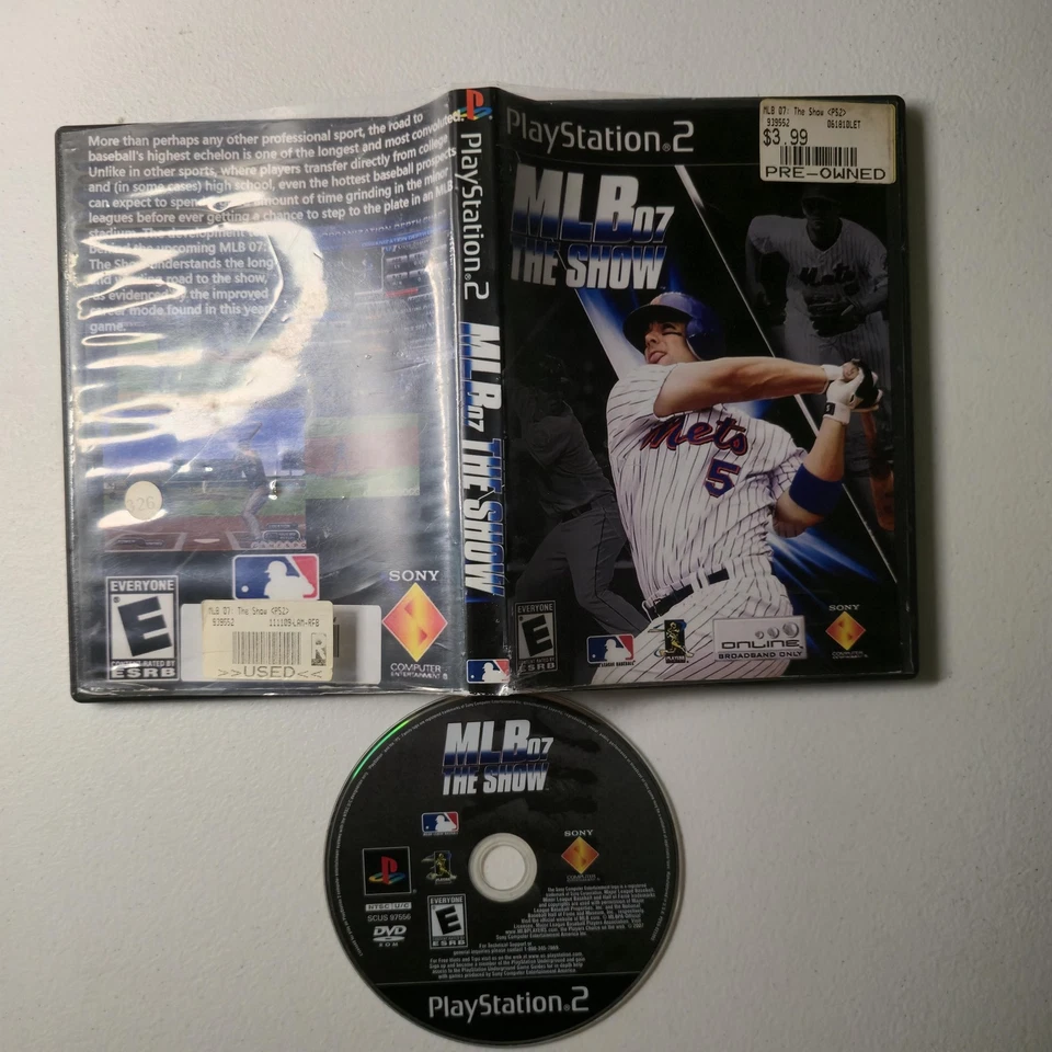 MLB 07 The Show Sony PlayStation 2 PS2 Video Game Baseball Sports Tested - Image 1 of 1