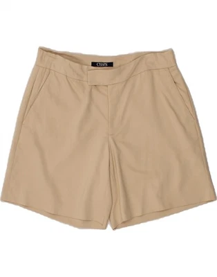 Pantalones cortos chinos para mujer CHAPS pequeños W27 beige algodón BC12 Foto 1 de 3