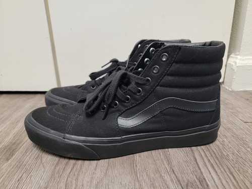 VANS Scarpe da skateboard alte Van's SK8 HI uomo donna in tela nera taglia 10 5 12