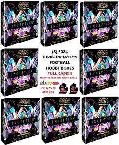 Las Vegas Raiders Break B TOPPS INCEPTION 2024 Football Hobby Box FULL CASE - Picture 1 of 1