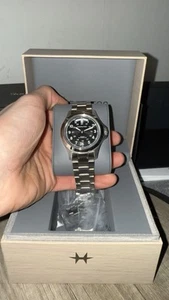 Hamilton Khaki Field King Day Date Automatic Black With Extra Links - Picture 1 of 6