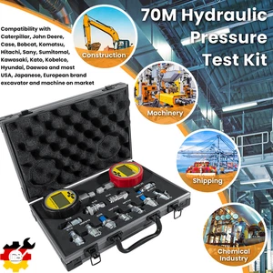 70M Digital Hydraulic Pressure Test Coupling Kit 2 Gauges 700BAR/10000PSI/70Mpa - Bild 1 von 9