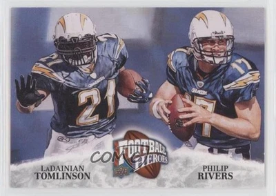 2009 Upper Deck Football Heroes Philip Rivers LaDainian Tomlinson #480 HOF - Image 1 of 2