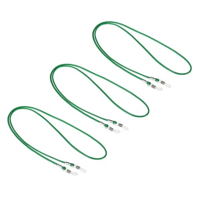 3pz Cinghia Porta Occhiali Catene Cordino Ferma Occhiali Verde - Immagine 1 di 4