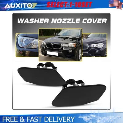 Tapas de cubierta de boquilla de arandela de faros delanteros para BMW X3 F25 2010-2017 2-10X Foto 1 de 4