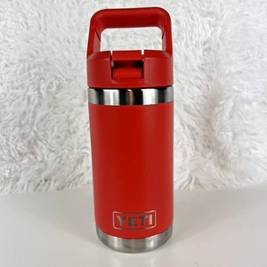 Yeti Rambler Jr. 12 oz aislado niños botella pajita tapa abatible excelente - Imagen 1 de 7