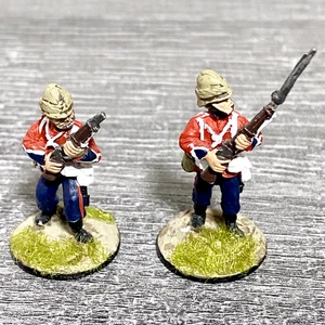 2x 28mm 24th Regiment Of Foot Painted Metal Miniatures Zulu 1879 Wargames #17 - Bild 1 von 4