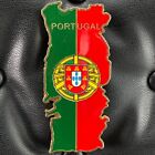 PORTUGAL🇵🇹METAL FRIDGE MAGNET✅COUNTRY MAP WITH COAT OF ARMS TOURISTIC SOUVENIR