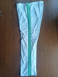 Adidas Vtg VENTEX France First Pants White Green Track Bottom RRR 70s 80s Jacket - Picture 1 of 16