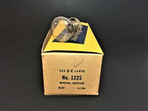 (1x) GE 1325 - 6.2V 4.13A 32W RP-11 Miniature Prefocus Lamp Single Contact Base - Picture 1 of 3