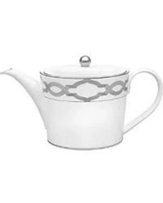 Waterford Fine China Monique Lhuillier Embrace Floral Lace Teapot - Image 1 of 4