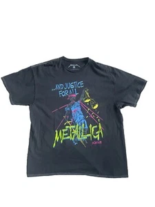 Metallica ...And Justice For All Puff Print Album Art T Shirt Adult XL *NEW* - Picture 1 of 7