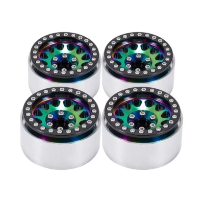 Llanta de rueda Beadlock colorida de 1,9" para 1/10 RC axial SCX10 TRX4 Gen8 D90 Foto 1 de 4