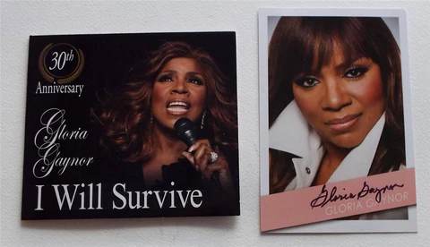 NEW  SIGNED   GLORIA Gaynor  30th Anniversary    I  WILL SURVIVE   CD Cover