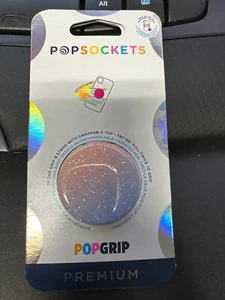 PopSockets Phone Grip Stand Glitter PopGrip PopSocket Morning Haze - Picture 1 of 4