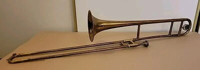 Antigo 1956-1958 F.E. Trombone Olds & Son Ambassador modelo Fullerton Califórnia SEM ESTOJO - Imagem 1 de 4