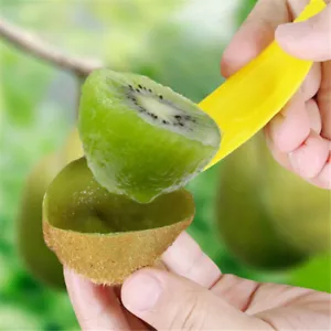 3pcs Kiwi Spoon Plastic Kiwi Dig Scoop Fruit Knife Slicer Peeler Cutter*k` - Picture 1 of 12