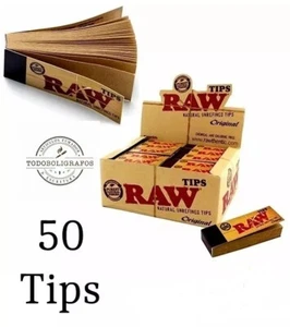 Raw Original Filter Tips Slim No Sbiancate Filtri Di Carta Da 50 Block Free ship - Foto 1 di 4