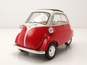 BMW Isetta Rojo Blanco Modelo De Coche 1:18 Welly - Imagen 1 de 9