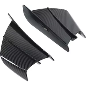 Motorcycle Left & Right Side Winglets Air Deflector Wing Kit Spoiler 2Pcs - Picture 1 of 8