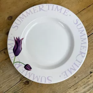 Plato de cena de cerámica Emma Bridgewater cerámica tulipanes de verano 10,5" 2º. - Imagen 1 de 6