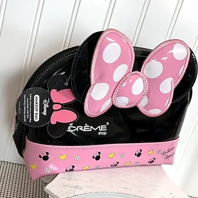 Bolsa de viaje The Cream Shop Disney Minnie Mouse Dome nueva con etiquetas Foto 1 de 4