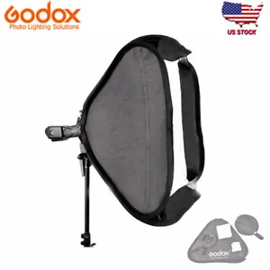 Godox S-Type Bracket Holder Bowens Mount With 60x60cm Speedlite Foldable Softbox - Picture 1 of 7